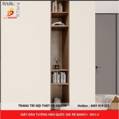 GIẤY DÁN TƯỜNG HÀN QUỐC GIÁ RẺ BASIC+  3051-4 