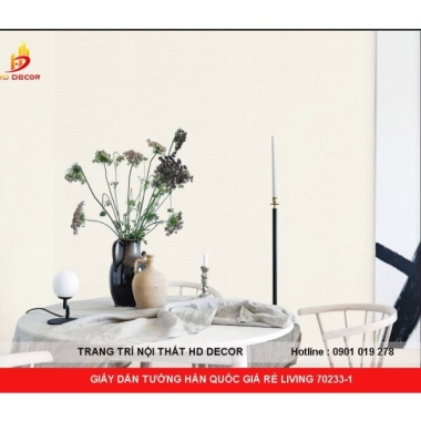 GIẤY DÁN TƯỜNG HÀN QUỐC GIÁ RẺ LIVING 70233-1 