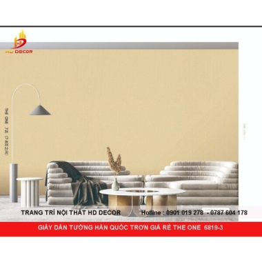 GIẤY DÁN TƯỜNG HÀN QUỐC GIÁ RẺ THE ONE 6819-3