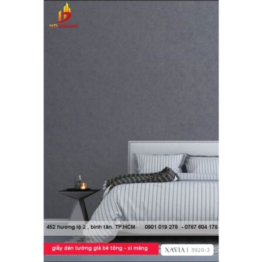 GIẤY DÁN TƯỜNG HÀN QUỐC GIẢ XI MĂNG - BÊ TÔNG XAVIA 3920 - 3 