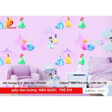 GIẤY DÁN TƯỜNG HÀN QUỐC TRẺ EM   XAVIA  3930 - 1 