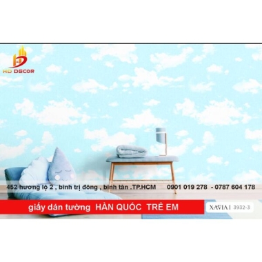 GIẤY DÁN TƯỜNG HÀN QUỐC  TRẺ EM  3932-3  
