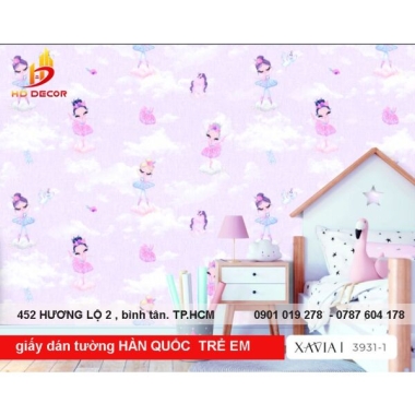 GIẤY DÁN TƯỜNG HÀN QUỐC TRẺ EM CATALOGUE XAVIA 3931-1 