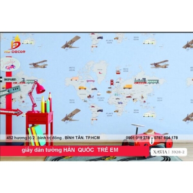 GIẤY DÁN TƯỜNG HÀN QUỐC TRẺ EM XAVIA 3928 - 2 