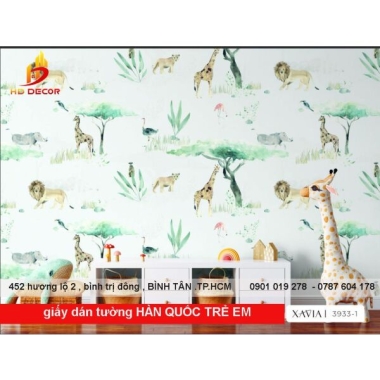 GIẤY DÁN TƯỜNG HÀN QUỐC TRẺ EM XAVIA 3933 -1  
