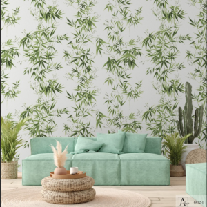 GIẤY DÁN TƯỜNG HOA LÁ