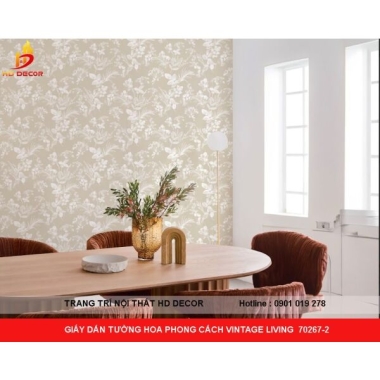 GIẤY DÁN TƯỜNG HOA PHONG CÁCH VINTAGE LIVING  70267-2