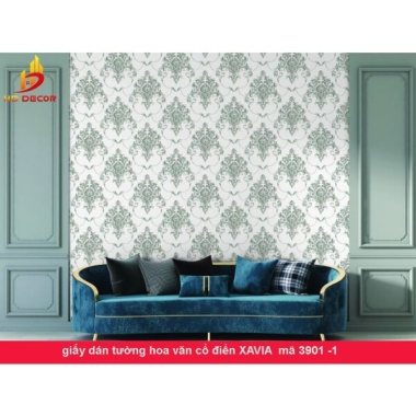 GIẤY DÁN TƯỜNG HOA VĂN CỔ ĐIỂN 3901-1
