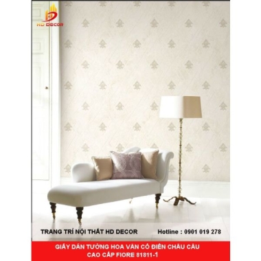 GIẤY DÁN TƯỜNG HOA VĂN CỔ ĐIỂN CHÂU CÂU CAO CẤP FIORE 81811-1 