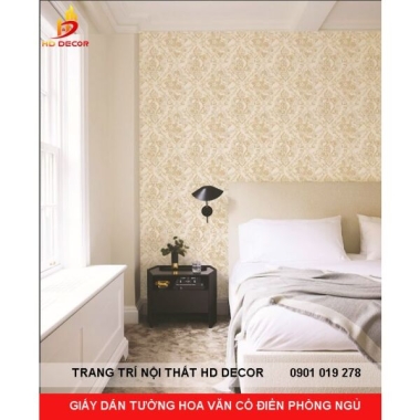 GIẤY DÁN TƯỜNG HOA VĂN CỔ ĐIỂN - TÂN CỔ ĐIỂN PHÒNG NGỦ LIVING 70244-1