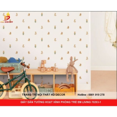 GIẤY DÁN TƯỜNG HOẠT HÌNH PHÒNG TRẺ EM LIVING 70263-1