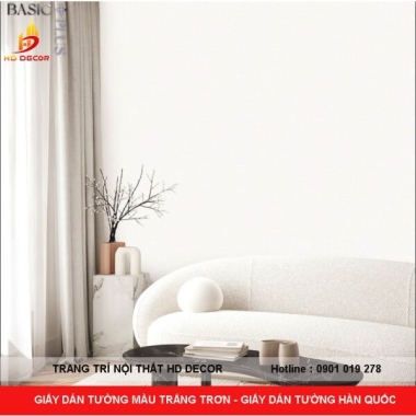 GIẤY DÁN TƯỜNG MÀU TRẮNG TRƠN - GIẤY DÁN TƯỜNG HÀN QUỐC 