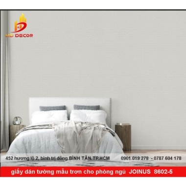 GIẤY DÁN TƯỜNG MẪU TRƠN CHO PHÒNG NGỦ JOINUS 8602-5 