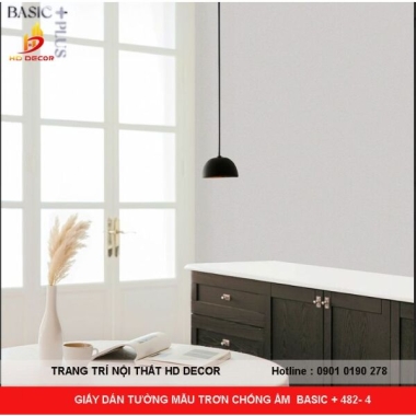 GIẤY DÁN TƯỜNG MẪU TRƠN CHỐNG ẨM  BASIC + 482- 4 