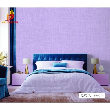 GIẤY DÁN TƯỜNG MẪU TRƠN  MÀU TÍM XAVIA 3902-4