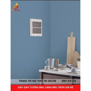 GIẤY DÁN TƯỜNG MẪU TRƠN MÀU XANH DA TRỜI LIVING 70278-6