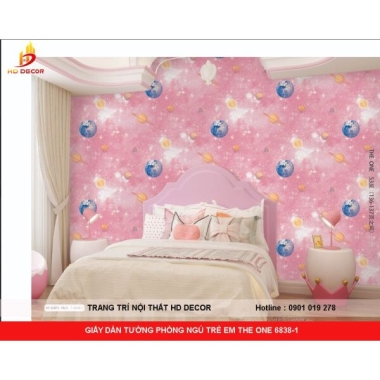GIẤY DÁN TƯỜNG PHÒNG NGỦ TRẺ EM THE ONE 6838-1
