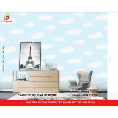 GIẤY DÁN TƯỜNG PHÒNG TRẺ EM GIÁ RẺ THE ONE 6831-1 