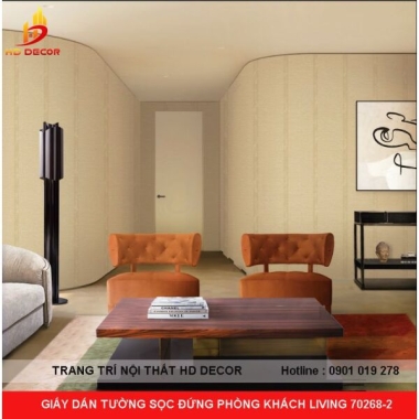GIẤY DÁN TƯỜNG SỌC ĐỨNG PHÒNG KHÁCH LIVING 70268-2