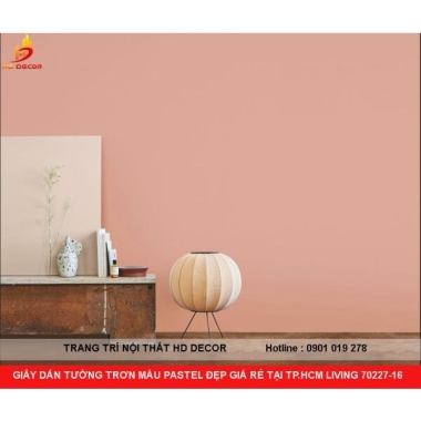 GIẤY DÁN TƯỜNG TRƠN MÀU PASTEL ĐẸP GIÁ RẺ TẠI TP.HCM LIVING 70227-16
