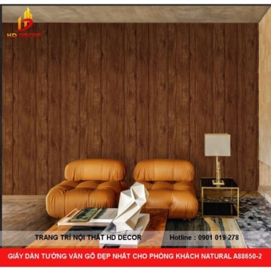 GIẤY DÁN TƯỜNG VÂN GỖ ĐẸP NHẤT CHO PHÒNG KHÁCH NATURAL A88650-2