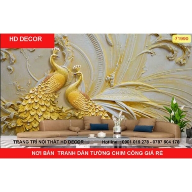 NƠI BÁN TRANH DÁN TƯỜNG CHIM CÔNG GIÁ RẺ 