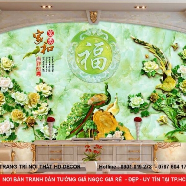 NƠI BÁN TRANH DÁN TƯỜNG GIẢ NGỌC GIÁ RẺ TẠI TP.HCM 