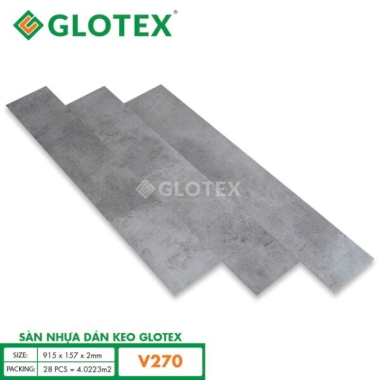 SÀN NHỰA  GLOTEX 2 MM KEO SẴN V 270 