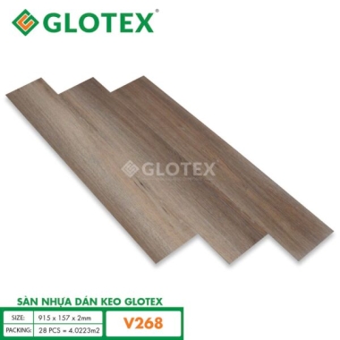 SÀN NHỰA GLOTEX 2MM KEO SẴN V268 