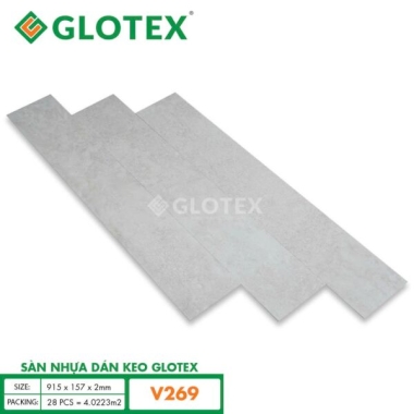 SÀN NHỰA GLOTEX 2MM KEO SẴN V269 