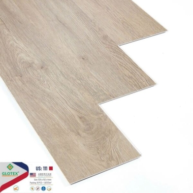 SÀN NHỰA GLOTEX ĐẾ CAO SU HÈM KHÓA 4MM S111 