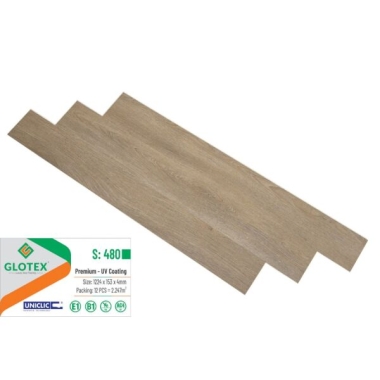SÀN NHỰA GLOTEX HÈM KHÓA 4MM S 480