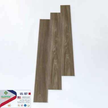 SÀN NHỰA GLOTEX HÈM KHÓA ĐẾ CAO SU S107 