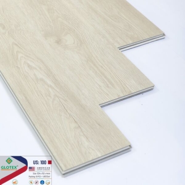 SÀN NHỰA GLOTEX HÈM  KHÓA ĐẾ CAO SU US 100 