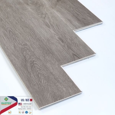 SÀN NHỰA HÈM KHÓA ĐẾ CAO SU VÂN GỖ US 103