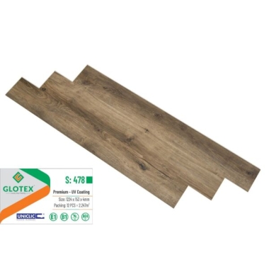 SÀN NHỰA HÈM KHÓA GLOTEX 4MM   S478