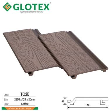 TẤM ỐP NGOÀI TRỜI GLOTEX MÀU CAFE TO2D 