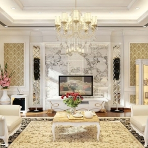 THI CÔNG GIẤY DÁN TƯỜNG PHÒNG KHÁCH