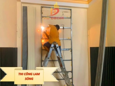 THI CÔNG LAM SÓNG VÀ GIẤY DÁN TƯỜNG Q3
