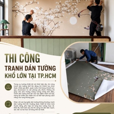 THI CÔNG TRANH DÁN TƯỜNG KHỔ LỚN TẠI TP.HCM