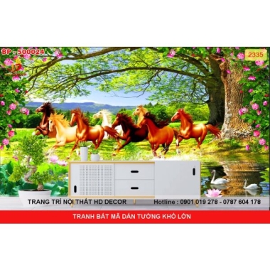 TRANH BÁT MÃ DÁN TƯỜNG KHỔ LỚN