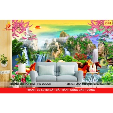 TRANH BÁT MÃ THÀNH CÔNG DÁN TƯỜNG 