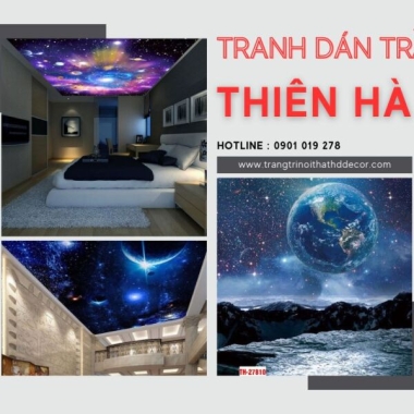 TRANH DÁN TRẦN THIÊN HÀ - BIẾN KHÔNG GIAN THÀNH VŨ TRỤ HUYỀN ẢO TUYỆT ĐẸP 