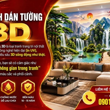 TRANH DÁN TƯỜNG 3D 