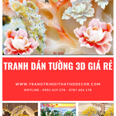 TRANH DÁN TƯỜNG 3D GIÁ RẺ ĐẸP NHẤT HIỆN NAY 
