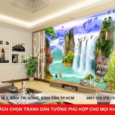 TRANH DÁN TƯỜNG CÓ ƯU ĐIỂM GÌ - CÁCH CHỌN TRANH DÁN TƯỜNG PHÙ HỢP CHO TỪNG KHÔNG GIAN 