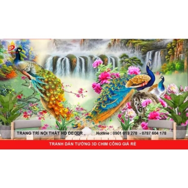 TRANH DÁN TƯỜNG CÔNG HẠC GIÁ RẺ 