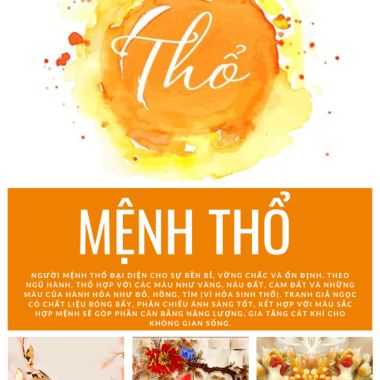 TRANH DÁN TƯỜNG GIẢ NGỌC CHO NGƯỜI  MỆNH THỔ