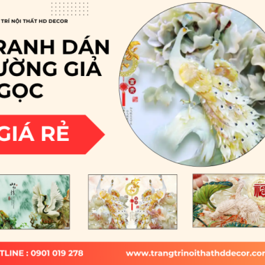 TRANH DÁN TƯỜNG GIẢ NGỌC GIÁ RẺ TẠI TP.HCM 