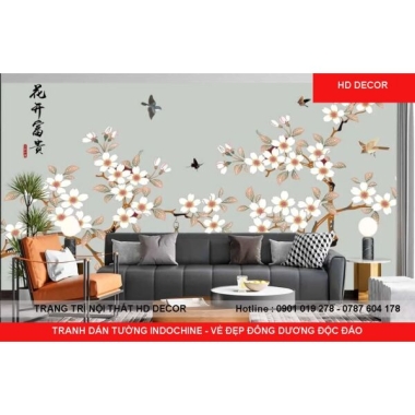 TRANH DÁN TƯỜNG INDOCHINE - VẺ ĐẸP ĐÔNG DƯƠNG ĐỘC ĐÁO 